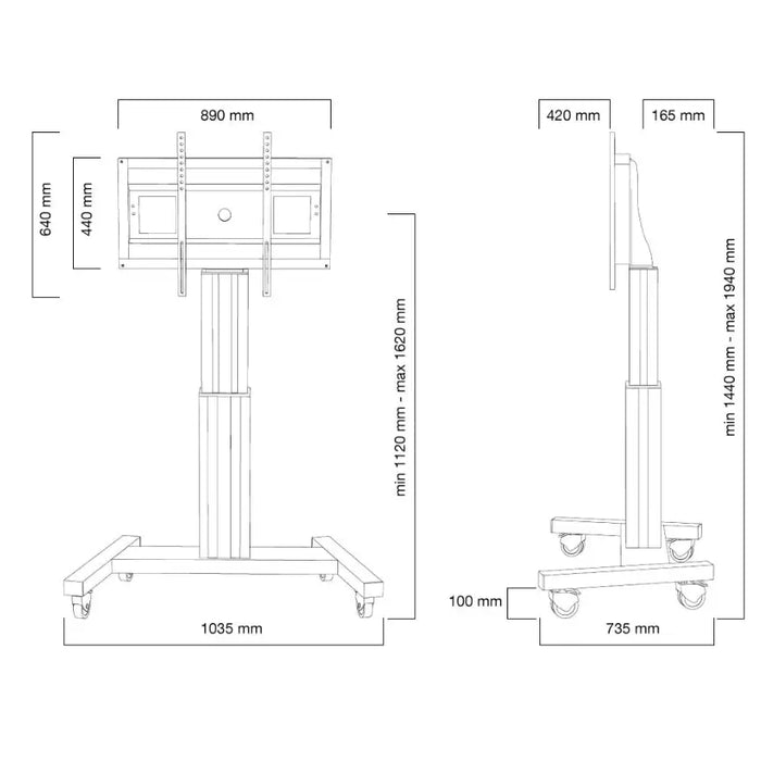 Стойка Neomounts by NewStar Motorised Mobile Floor