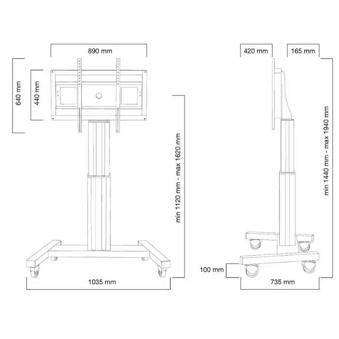 Стойка Neomounts by NewStar Motorised Mobile Floor