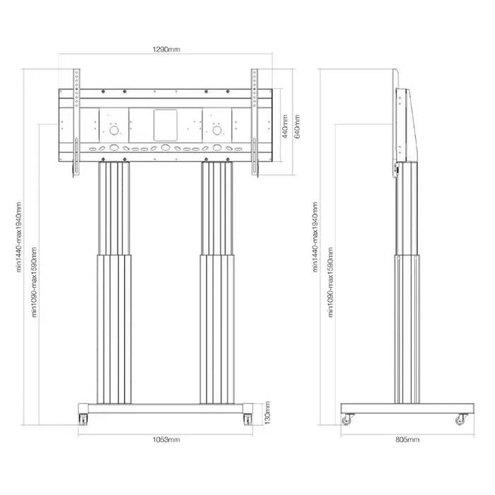 Стойка Neomounts by NewStar Motorised Mobile Floor