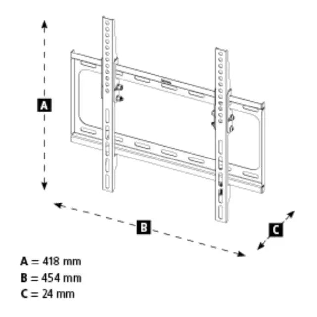 Стойка за TV Hama TILT 191 см (75’) Черна