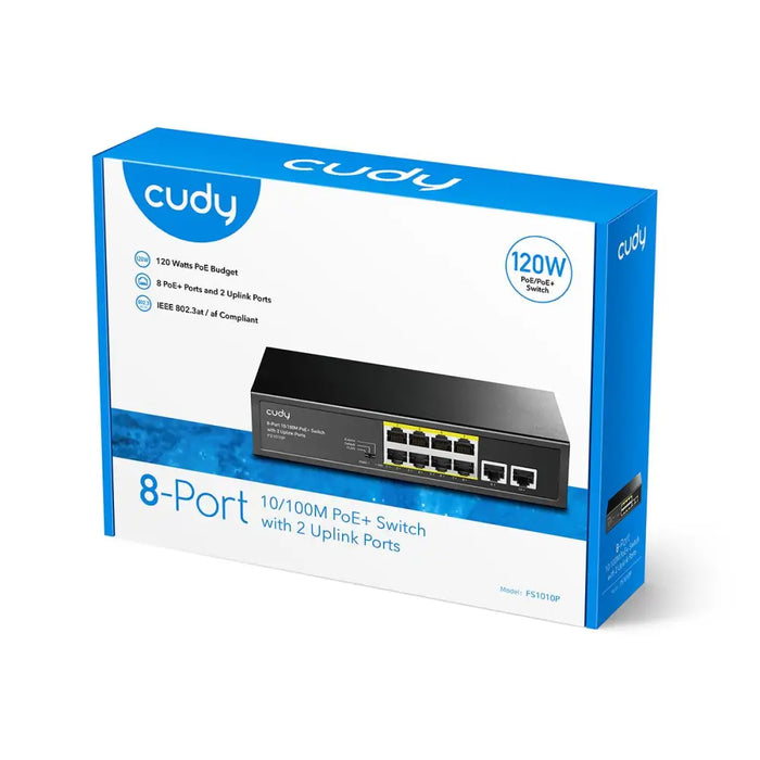 Суич Cudy FS1010P 8 портов 10/100 PoE + Switch