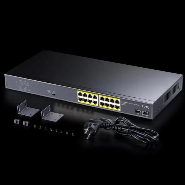 Суич Cudy GS1020PS2 16 x Gigabit PoE 2 x Gigabit SFP