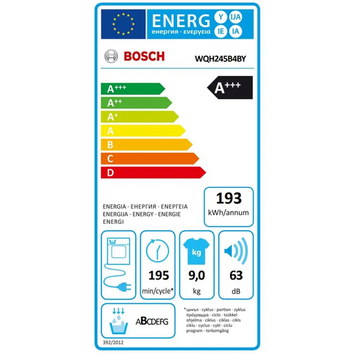 Сушилня Bosch WQH245B4BY SER6 Tumble dryer with heat