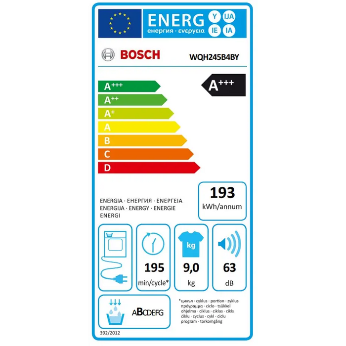 Сушилня Bosch WQH245B4BY SER6 Tumble dryer with heat