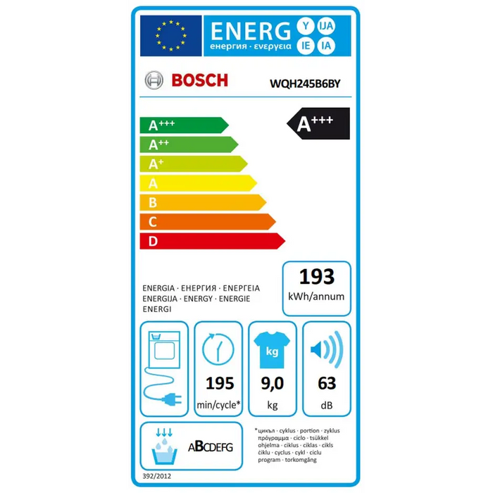 Сушилня Bosch WQH245B6BY SER6 Tumble dryer with heat