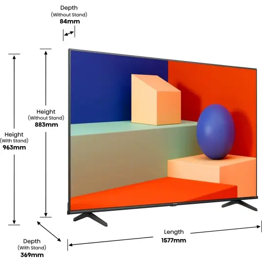 Телевизор Hisense 70’’ A6K 4K Ultra HD