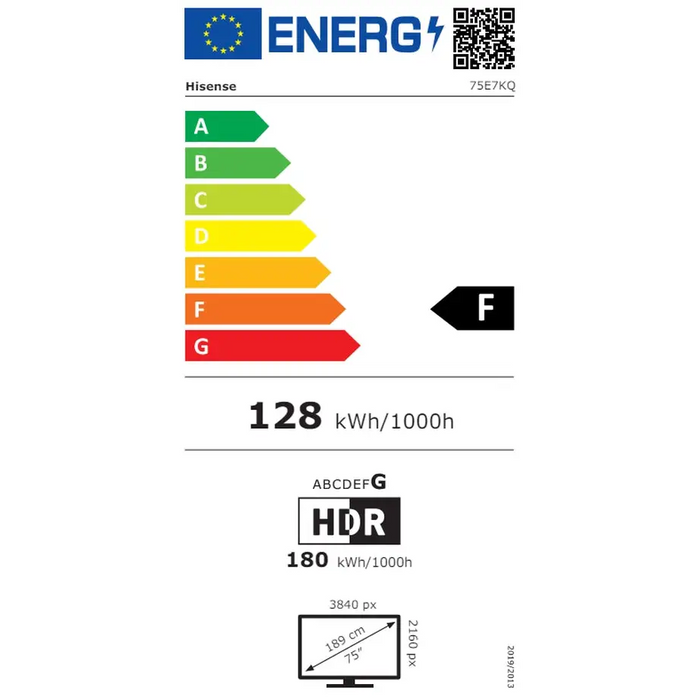 Телевизор Hisense 75’’ E7KQ 4K Ultra HD