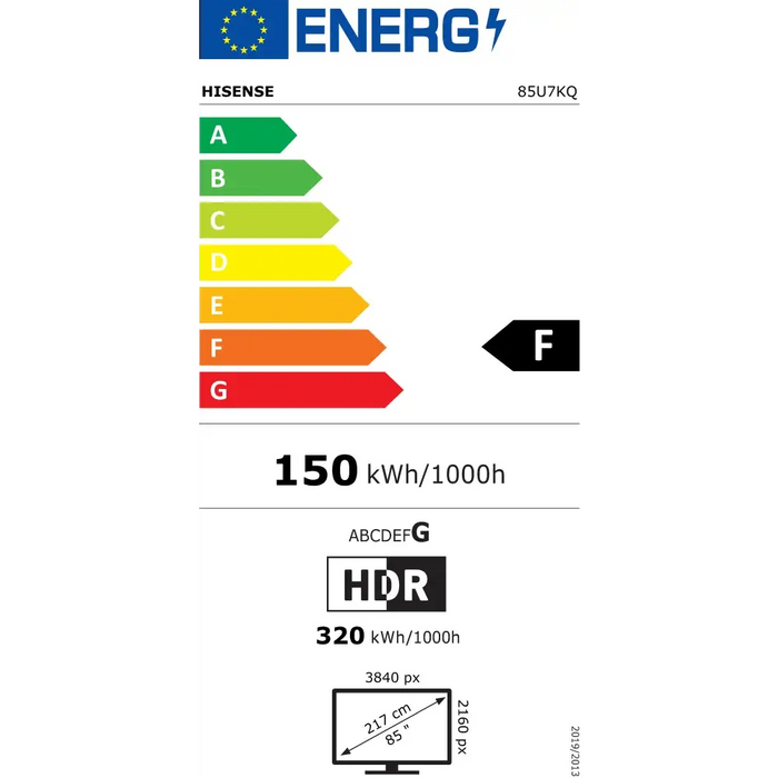 Телевизор Hisense 85’’ U7KQ 4K Ultra HD