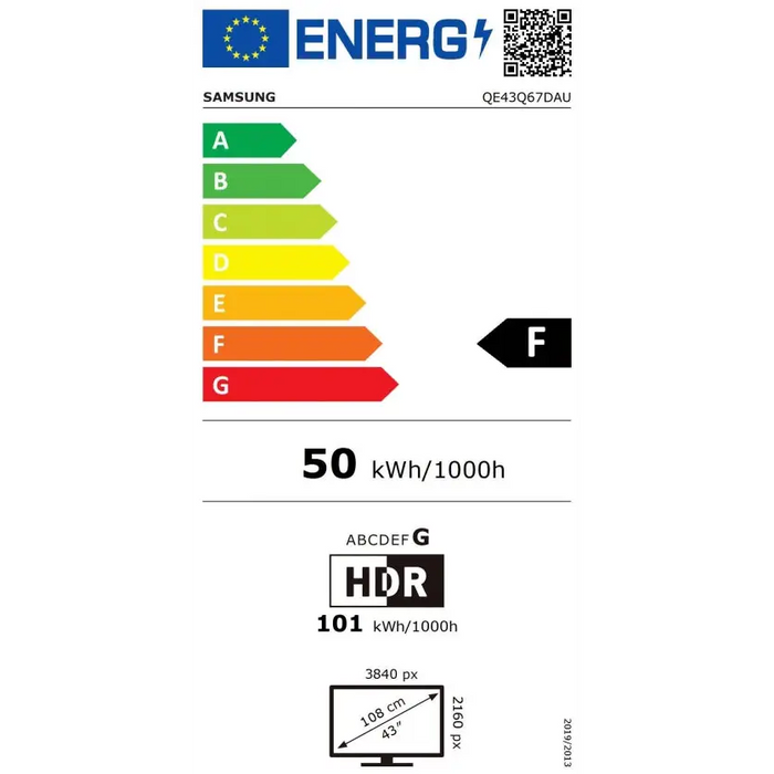 Телевизор Samsung 43’’ 43Q67D AI 4K QLED SMART