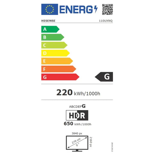 Телевизор Hisense 110’’ UXNQ,Mini-LED FALD