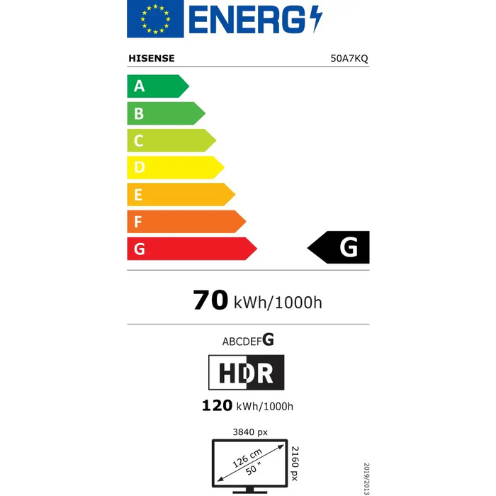 Телевизор Hisense 50’ A7KQ 4K Ultra HD 3840x2160