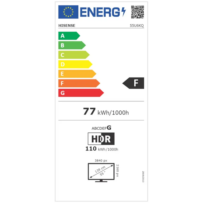 Телевизор Hisense 55’ U6KQ 4K Ultra HD 3840x2160