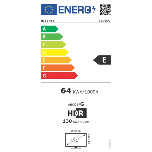 Телевизор Hisense 55’’ U6NQ 4K Ultra HD