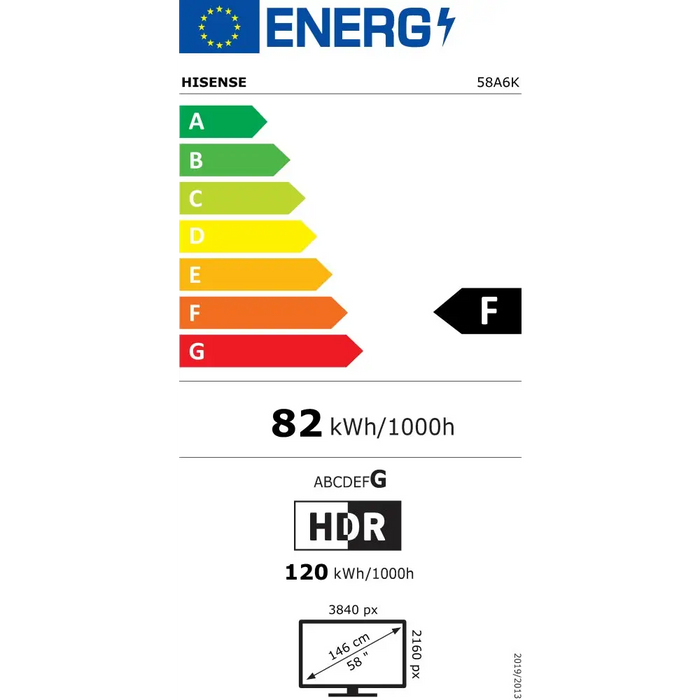 Телевизор Hisense 58’ A6K 4K Ultra HD 3840x2160