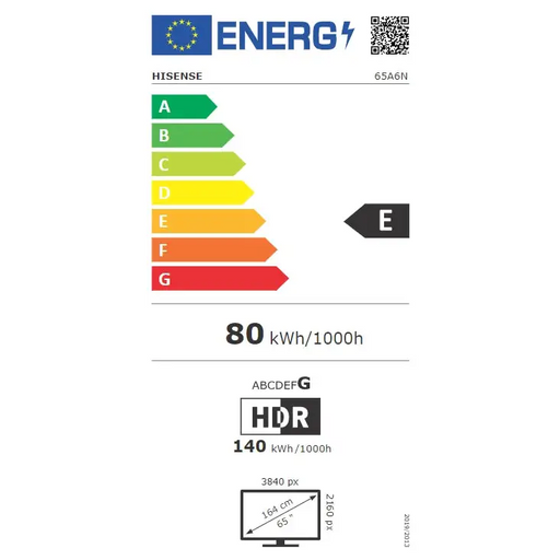 Телевизор Hisense 65’’ A6N 4K Ultra HD