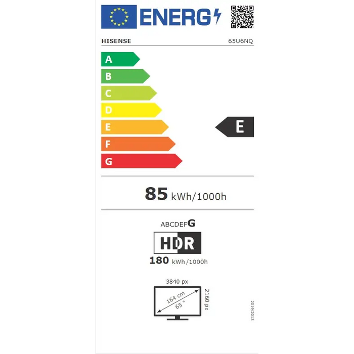 Телевизор Hisense 65’’ U6NQ 4K Ultra HD