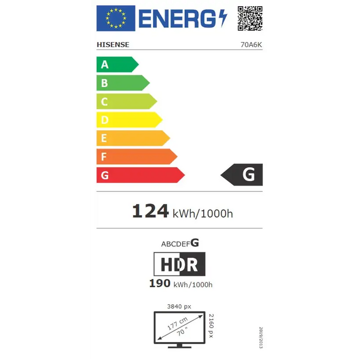 Телевизор Hisense 70’’ A6K 4K Ultra HD