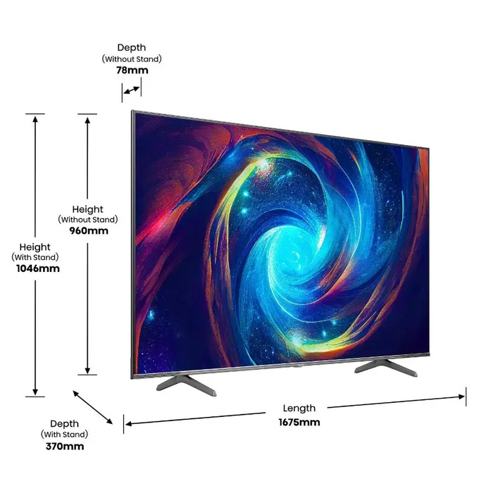 Телевизор Hisense 75’ E7KQ Pro 4K Ultra HD