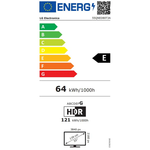 Телевизор LG 55QNED80T3A 55’’ 4K QNED HDR