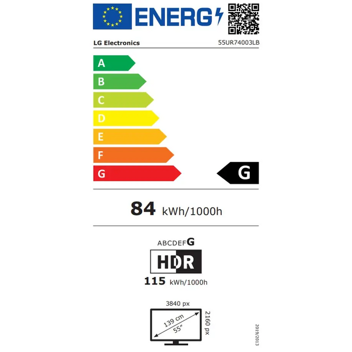 Телевизор LG 55UR74003LB 55’ 4K UltraHD TV (3840