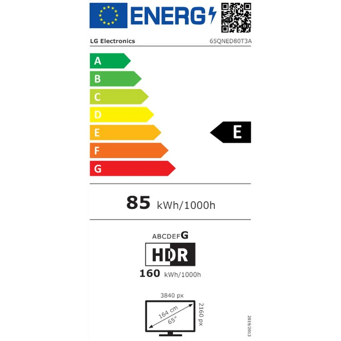 Телевизор LG 65QNED80T3A 65’ 4K QNED HDR Smart