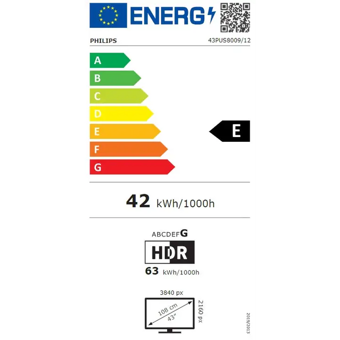 Телевизор Philips 43PUS8009/12 43’’ 4K UHD LED