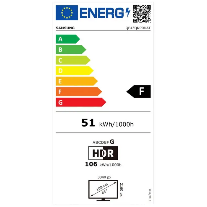 Телевизор Samsung 43’’ 43QN90D AI 4K QLED