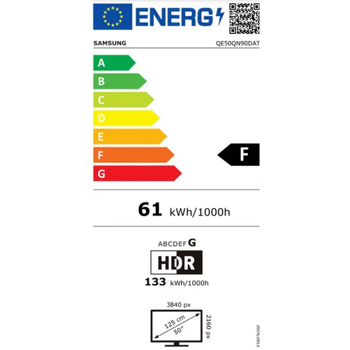 Телевизор Samsung 50’’ 50QN90D AI 4K QLED