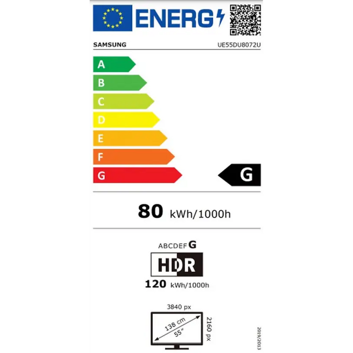 Телевизор Samsung 55’ 55DU8072 AI 4K UHD LED TV