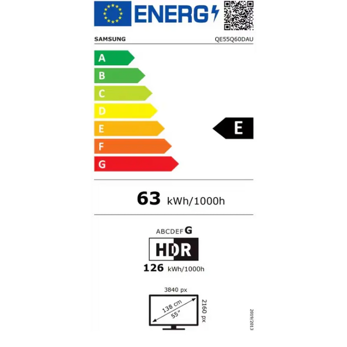 Телевизор Samsung 55’’ 55Q60D AI 4K QLED SMART