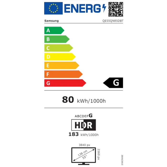 Телевизор Samsung 55’’ 55QN85D AI 4K NEO QLED