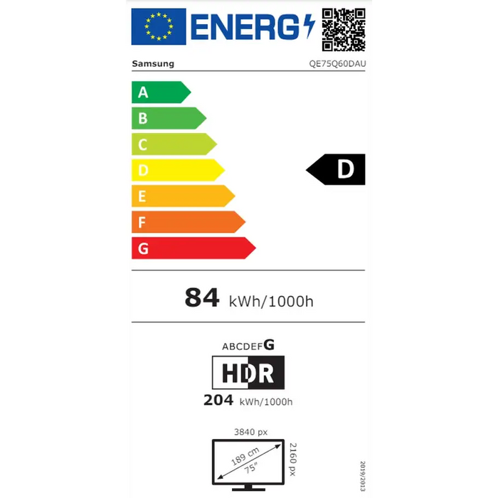 Телевизор Samsung 75’ 75Q60D AI 4K QLED SMART