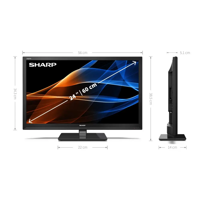 Телевизор Sharp 24EA3E 24’ LED HD TV 1366x768