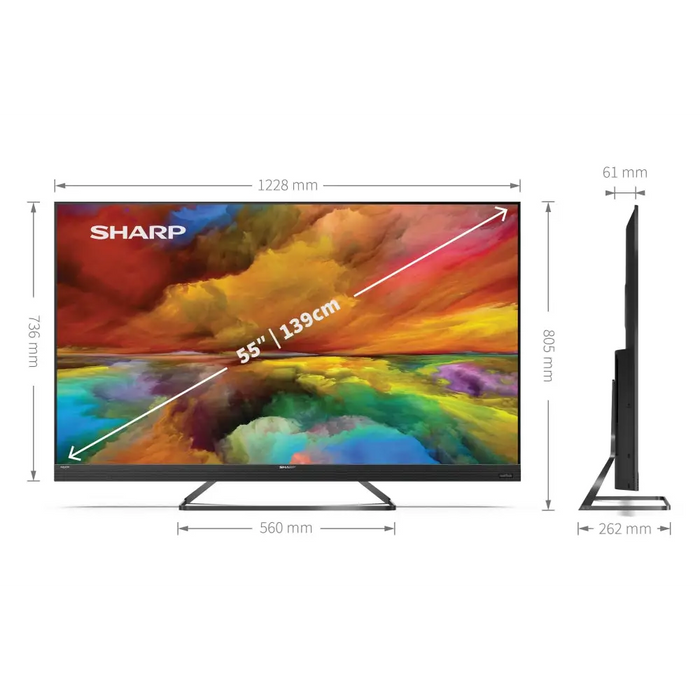 Телевизор Sharp 55EQ6EA 55’ LED Android TV 4K