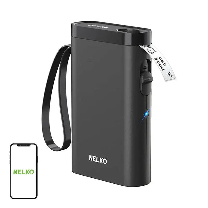 Термо принтер Nelko P21 Bluetooth 1200mAh черен