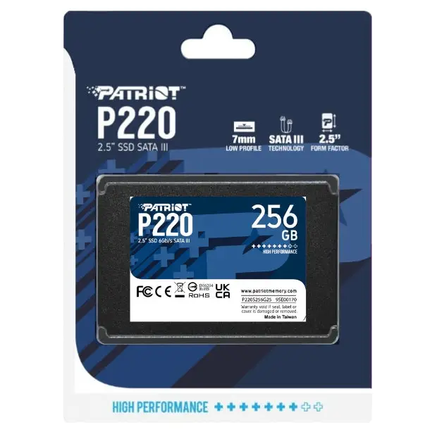 Твърд диск Patriot P220 256GB SATA3 2.5