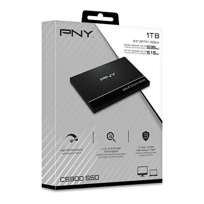 Твърд диск PNY CS900 2.5’’ SATA III 1TB SSD