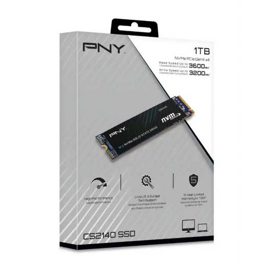 Твърд диск PNY SSD CS2140 M.2 GEN4 1TB
