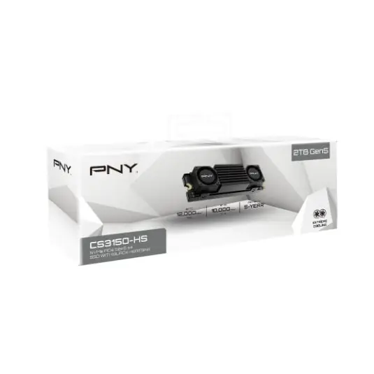 Твърд диск PNY SSD CS3150 M.2 GEN5 2TB Black Heatsink