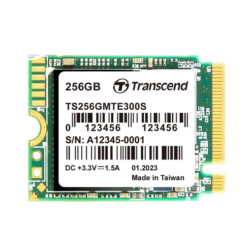 Твърд диск Transcend 256GB M.2 2230 PCIe Gen3x4 NVMe 3D TLC