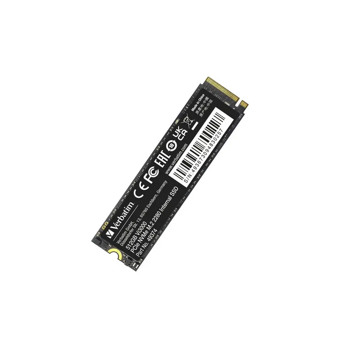 Твърд диск Verbatim Vi3000 Internal PCIe NVMe M.2 SSD 512GB