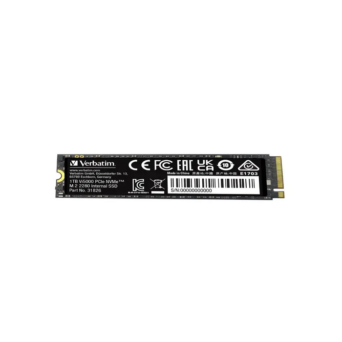 Твърд диск Verbatim Vi5000 Internal PCIe NVMe M.2 SSD 1TB