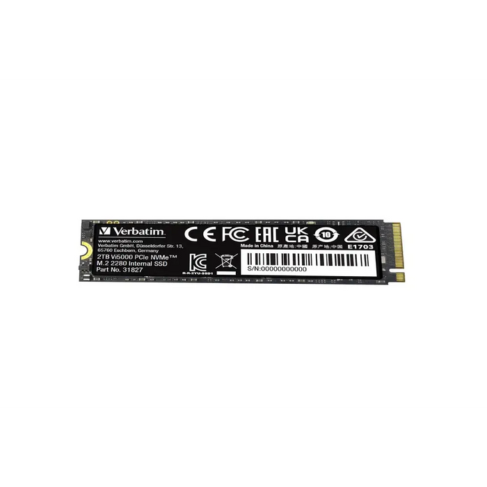 Твърд диск Verbatim Vi5000 Internal PCIe NVMe M.2 SSD 2TB