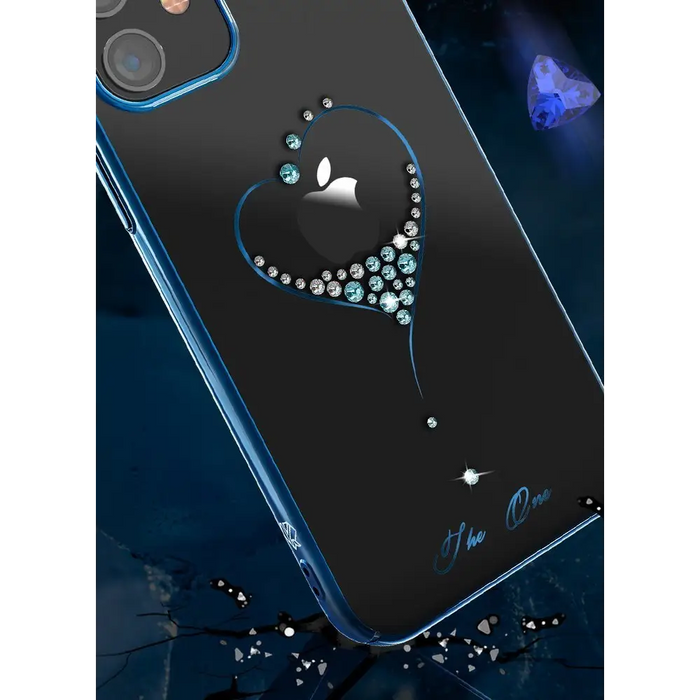 Твърд гръб Kingxbar Swarovski за iPhone 12 Pro Max Сърце