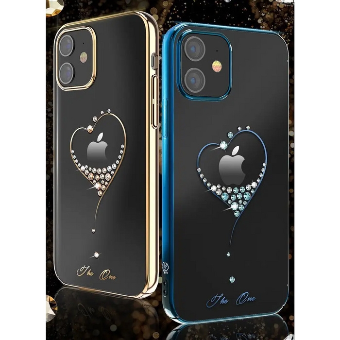 Твърд гръб Kingxbar Swarovski за iPhone 12 Pro Max Сърце