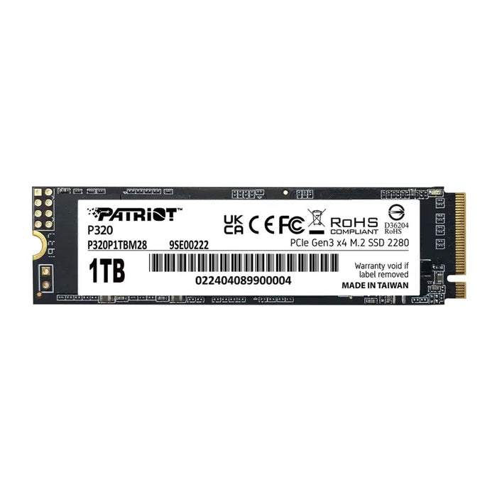 Твърд диск Patriot P320 1TB M.2 2280 PCIE