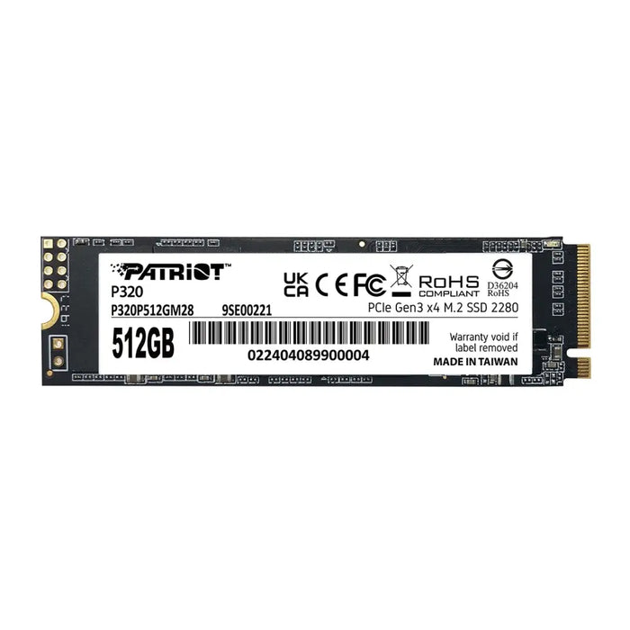 Твърд диск Patriot P320 512GB M.2 2280 PCIE