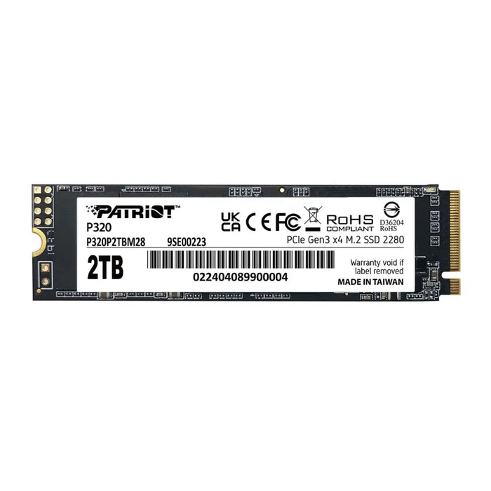 Твърд диск Patriot P320 2TB M.2 2280 PCIE