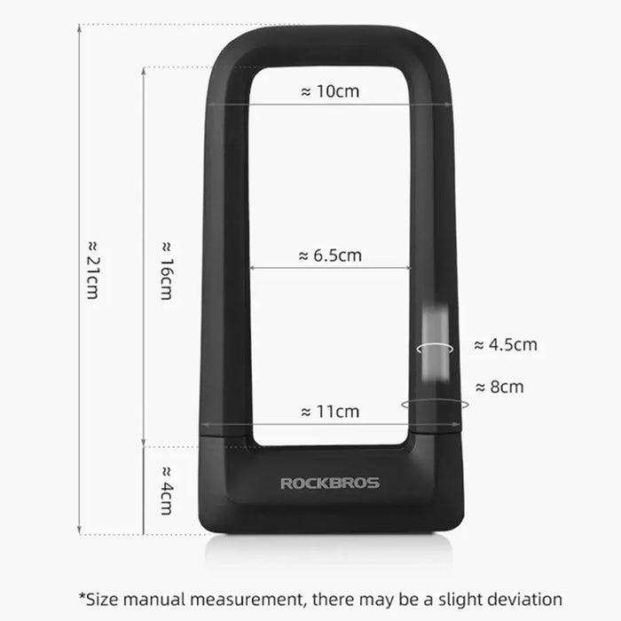 U - образен механизъм за заключване Rockbros RKS626 черен