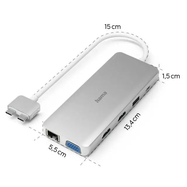 USB-C хъб Hama ’Connect2Mac’ Multiport за Apple